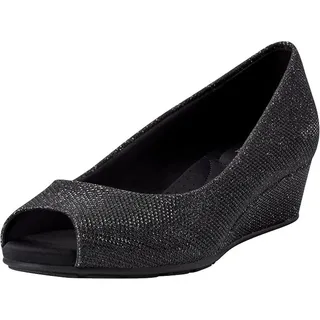 Photo of Bandolino Women's Candra 3 Wedge Black, Size 11 M 