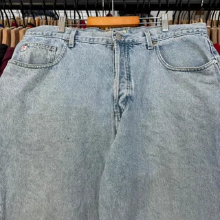 Photo of Vintage Guess Baggy And Faded Light Denim Jeans With Perfect Wear