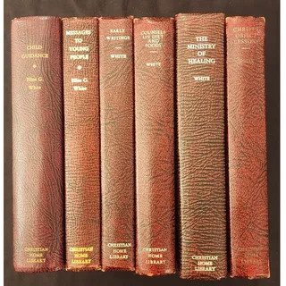 Photo of Ellen G White Christian Home Library 6 Book Set Early Writings Young People etc