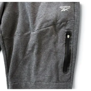 Photo of Reebok Mens Gray Jogger Sweatpants Zipper Pocket Athletic Pants Size M
