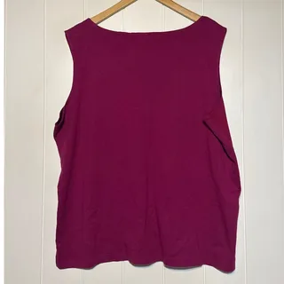 Photo of Crazy Horse Collection Top Womens 3 Pink Faux Suede Feel Sleeveless Tank Plus