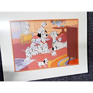 Photo of Disney ONE HUNDRED AND ONE 101 DALMATIANS LITHOGRAPH 11x14 1999