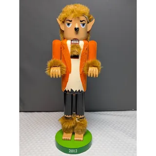 Photo of Target Halloween Wood Decor 2012 Werewolf Nutcracker 13" AS IS
