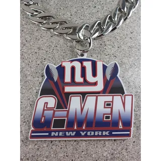 Photo of New York Giants NFL Football Fan Large Chain Necklace Accessories

