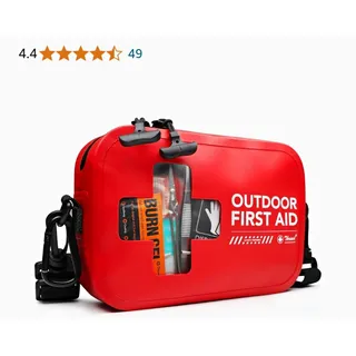 Photo of Thriaid 152PCS Waterproof IPX6 Latex Free Portable First Aid Kit Red