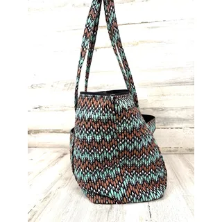 Photo of Vera Bradley Sierra Stream Large Quilted Tote Computer Case Wallet 3 Piece Set