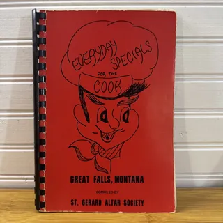 Photo of Community Cookbook Everyday Specials St Gerard Altar Society 1969 Great Falls MT