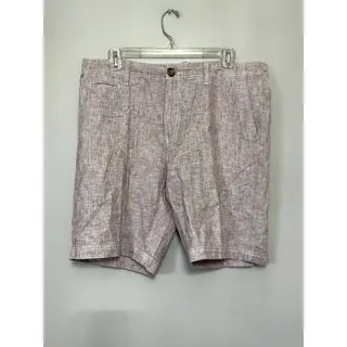 Photo of 14th & Union Men's Red Slim Fit Linen Blend Shorts Pockets 34 NWT