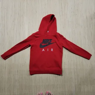 Photo of Nike Air Hoodie Kids Size 7 Red Pullover Sweatshirt Long Sleeve 6-7 Yrs