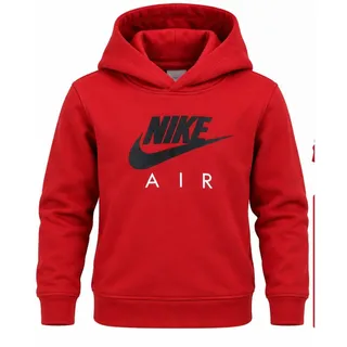 Photo of Nike Air Hoodie Kids Size 7 Red Pullover Sweatshirt Long Sleeve 6-7 Yrs