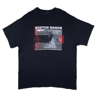 Photo of Boston Manor 2019 Welcome To The Neighbourhood Band T Shirt Black XL Emo