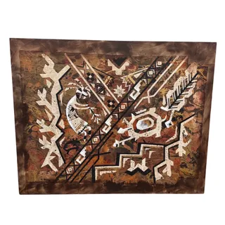 Photo of Monumental 60” x 48” Ceremonial Kokopelli Southwest Art – Vanguard Studios