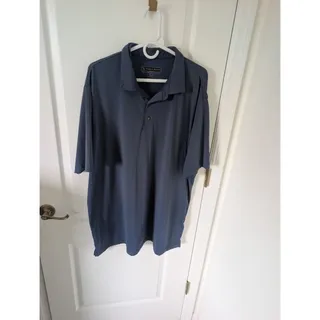 Photo of Pebble Beach Dry-LUXE Performance Men’s XXL Slate Blue Golf Polo Shirt