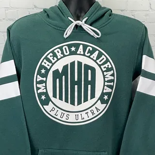 Photo of My Hero Academia Crunchyroll Hoodie XL X-Large Green Plus Ultra Anime Pullover