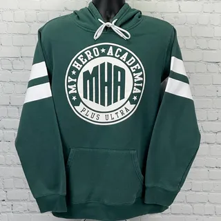 Photo of My Hero Academia Crunchyroll Hoodie XL X-Large Green Plus Ultra Anime Pullover