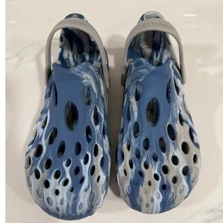 Photo of  Merrell Hydro Moc Blue White Marbled Tie Dye EVA Clog Water Shoes M5/W6 Slip On