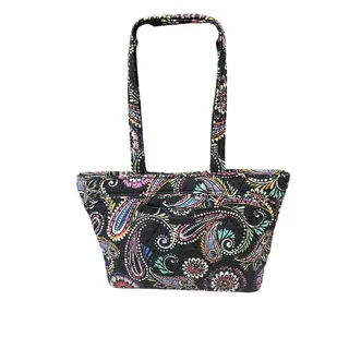 Photo of Vera Bradley Bandana Swirl Glenna Shoulder Bag Purse Tote 9” H x 16” W x 5” D