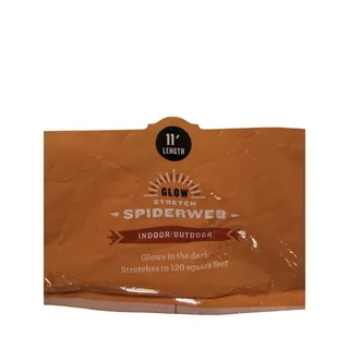 Photo of Hyde & EEK 11ft Glow Stretch Spiderweb White Halloween New