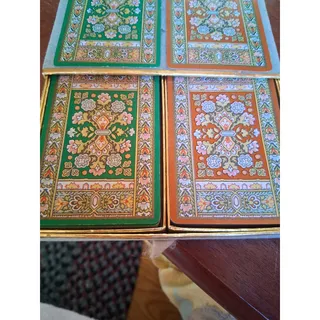 Photo of  Complete Double Deck Congress Tapestry Style Playing Cards Original Box (3245)