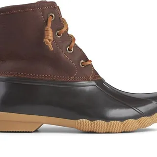 Photo of Sperry Women's Saltwater Duck Boot Tan / Dark Brown