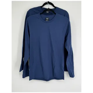 Photo of Hanes Perfect-T Men’s Small Navy Long Sleeve Shirts 2-Pack