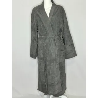 Photo of Kanata Blanket Co Gray Spa Bathrobe L/XL Belted Pockets Lounge Robe NWOT