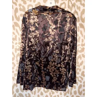 Photo of Vintage Notations Clothing Sheer Long Sleeve Top, Women’s Large
