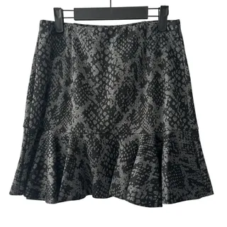 Photo of NWT Necessary Objects by Ady Gluck Frankel Fit & Flare Print Gray Skirt Jr-Large