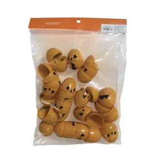 Photo of Hyde & EEK 24 Orange Fillable Jack-O-Lantern Prize Eggs Halloween New