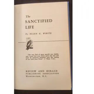 Photo of The Sanctified Life Ellen G White Hardcover 1937 Review and Herald SDA Book