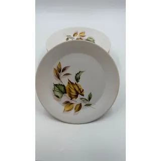 Photo of Vintage Harmony House Autumn Haze Melmac Salad, Dessert Plates Set of 6 Leaf MCM