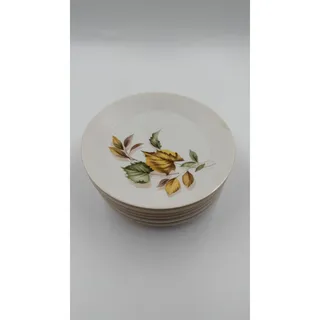 Photo of Vintage Harmony House Autumn Haze Melmac Salad, Dessert Plates Set of 6 Leaf MCM