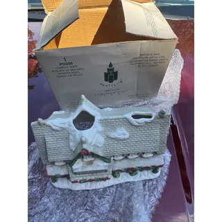Photo of Partylite Tea Lite Candle Holder Retired Village House Candle Shop Vtg 90s EC 5"