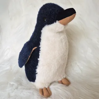 Photo of Vintage Penguinparade Penguin Plush 10" Blue White Stuffed Animal Bird Toy