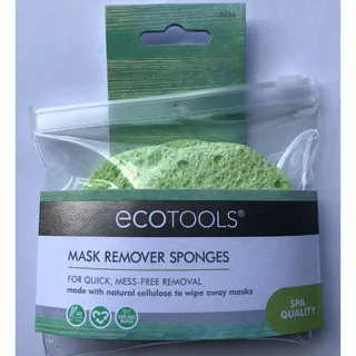 Photo of EcoTools Sponge Facial Mask Remover Sponges Green Natural Cellulose Vegan 3 Pack