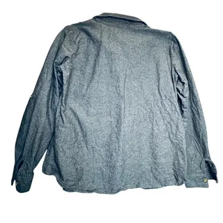 Photo of Riley & James Blue Woven Womens Button Down Shirt Size M Blue