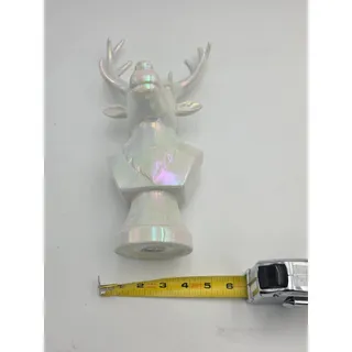 Photo of Ashland Frosted Fairytale Iridescent Reindeer Bust Christmas Decor 12 in