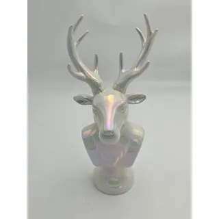 Photo of Ashland Frosted Fairytale Iridescent Reindeer Bust Christmas Decor 12 in