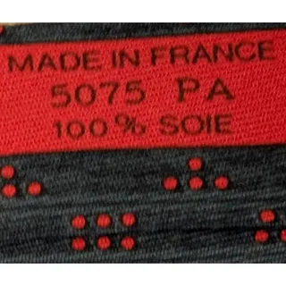 Photo of NWOT Vintage Hermès 100% Silk Men's Blue & Grey Tie With Red Dotted H's 