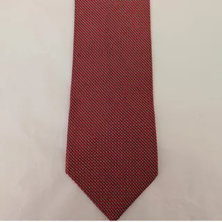 Photo of NWOT Vintage Chopard 100% Silk Men's Pink Tie With Multicolor Geometric Designs