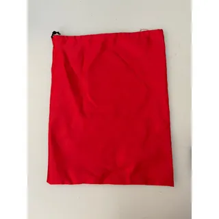 Photo of Valentino Red Drawstring Designer Shoe Handbag Dust Bag 10.5 x 13.5