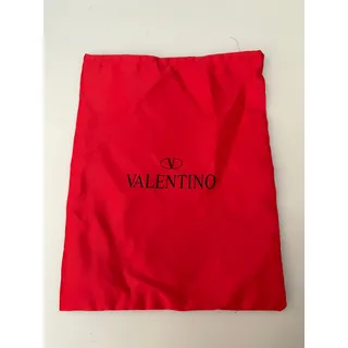 Photo of Valentino Red Drawstring Designer Shoe Handbag Dust Bag 10.5 x 13.5