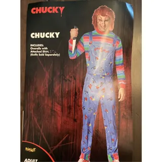 Photo of NIB Adult Good Guys Chucky Costume from Spirit Halloween L/XL