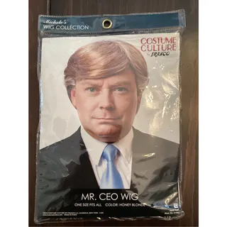Photo of NWT Costume Culture Mr. CEO Wig Novelty Comedic Spoof of Donald Trump