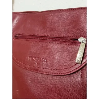 Photo of Stone & Co. Deep Wine Leather Shoulder Bag