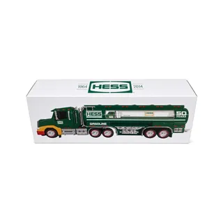 Photo of 2014 Hess 50th Anniversary Gasoline Tanker Truck Toy w/ Mini Tanker NIB