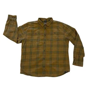 Photo of Prana Button Down Shirt Men’s Size 2XL Plaid Flannel Organic Cotton Blend Hiking