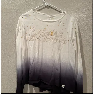 Photo of Disney Parks Princess Jasmine Gradient Long Sleeve Fashion Top Sz L