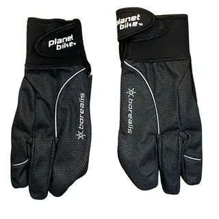 Photo of Planet Bike Cycling Gloves Sz M Black Half-lobster Design Winter Cold Weather