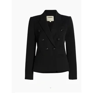 Photo of L'AGENCE Marie Black Double-Breasted Blazer